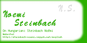 noemi steinbach business card